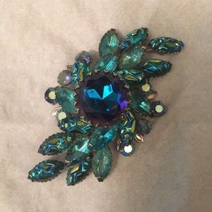 Vintage Judy Lee Stone Brooch
